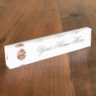 Vintage antique Photo Desk nameplate FromMyDesk