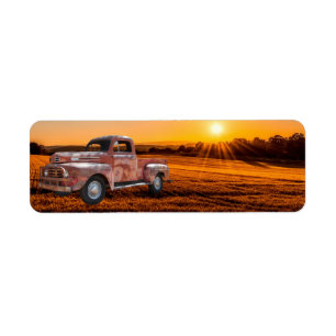 Vintage Antique Red Truck