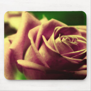 Vintage Antique Rose Flower Mousepad