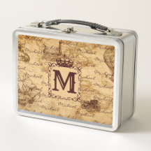 Vintage antique royal king world map rustic