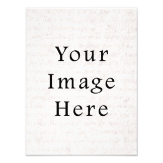 Vintage Antique Script Parchment Paper Background Photo Print