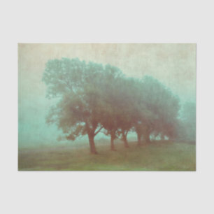 Vintage Antique Teal Texture Landscape Decoupage Tissue Paper