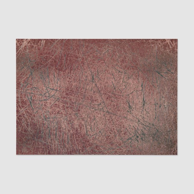 Vintage Antique Texture Rust Brown Scratches Tissue Paper (Front)