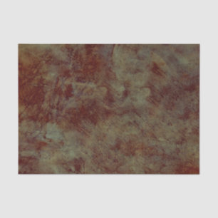 Vintage Antique Textured Dark Brown Teal Decoupage Tissue Paper