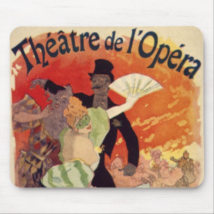 Vintage Antique Theatre Opera Carnaval Mouse Mat
