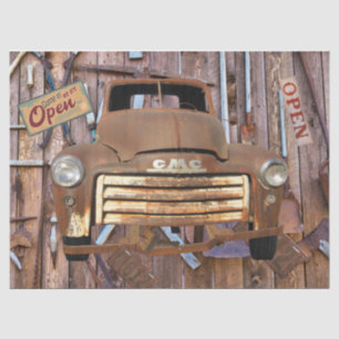 Vintage Antique Truck Vintage Tools Tissue Paper