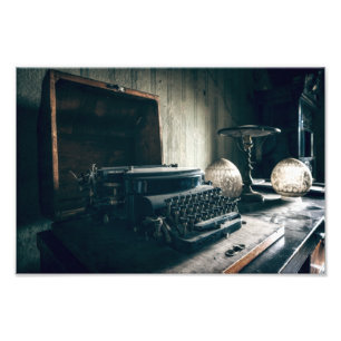 Vintage Antique Typewriter Photo Print