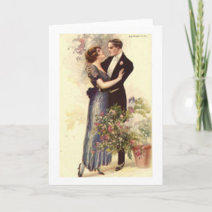 Vintage, Antique, Victorian Romantic Gifts Holiday Card