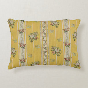 Vintage Antique Wallpaper Design Accent Pillow