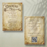 Vintage Antique Wedding Ceremony Program Templates<br><div class="desc">Celebrate in style with these vintage wedding ceremony programs. The template is easy to personalise with your own wording or click to customise further to change the font colours,  styles,  layout and more.</div>