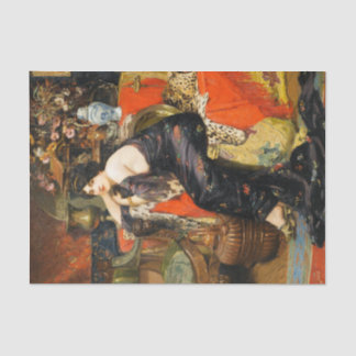 Vintage Antique Woman Portrait Decoupage Tissue Paper