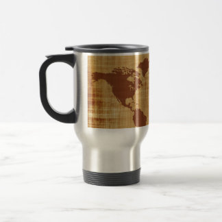 Vintage Antique World Map Montage Travel Mug