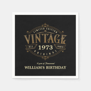 Vintage Any Age Handicraft Theme Napkin