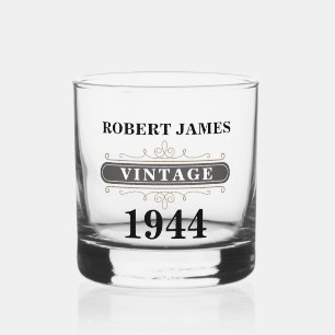 Vintage Any Birthday Whiskey Glass