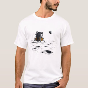 🛰️ Vintage Apollo 11 Moon Landing Scene with Eart T-Shirt