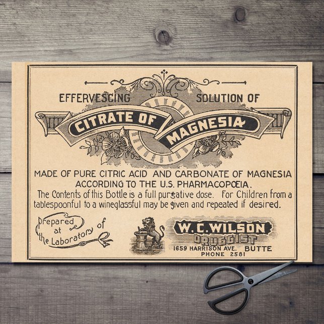 Vintage Apothecary Ad Ephemera Decoupage Paper (Creator Uploaded)