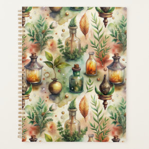 Vintage Apothecary Bottles Pattern (1) Planner