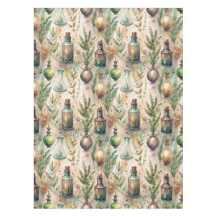 Vintage Apothecary Bottles Pattern (3) Tablecloth