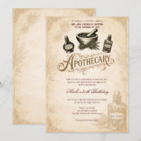 Vintage Apothecary Herbal Birthday Party or Event