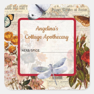 Vintage Apothecary Label for Herbs & Spices