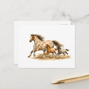 Vintage Appaloosa Horse Crewneck Retro 90s Horse Postcard