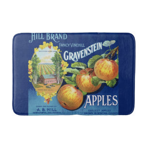 Vintage Apple Advertisement Bath Mat