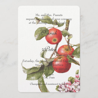 Vintage Apple Blossom Invitation