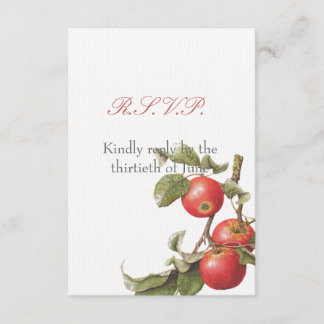 Vintage Apple Blossom RSVP Card