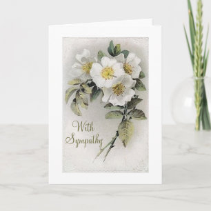 Vintage Apple Blossom Sympathy Card