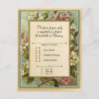 Vintage Apple Blossom, Tea Stained Typography
