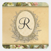 Vintage Apple Blossom, Tea Stained Typography