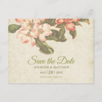Vintage Apple Blossom  Wedding | Save the Date