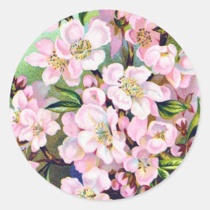 Vintage Apple Blossoms Sticker