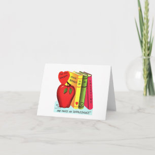 Vintage Apple for Teacher Valentine Card