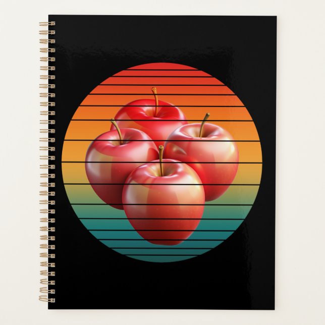 Vintage apple fruits heathy food  planner (Front)