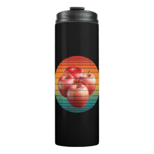 Vintage apple fruits heathy food thermal tumbler