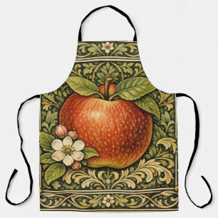 Vintage apple painting  apron