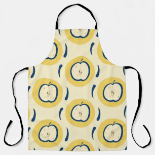 Vintage Apple Pattern: Classic Wallpaper Apron