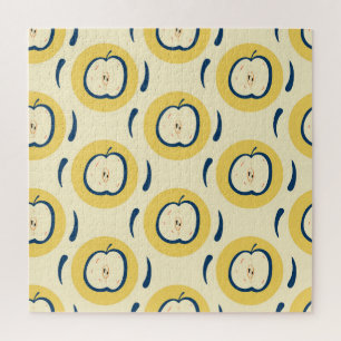 Vintage Apple Pattern: Classic Wallpaper Jigsaw Puzzle