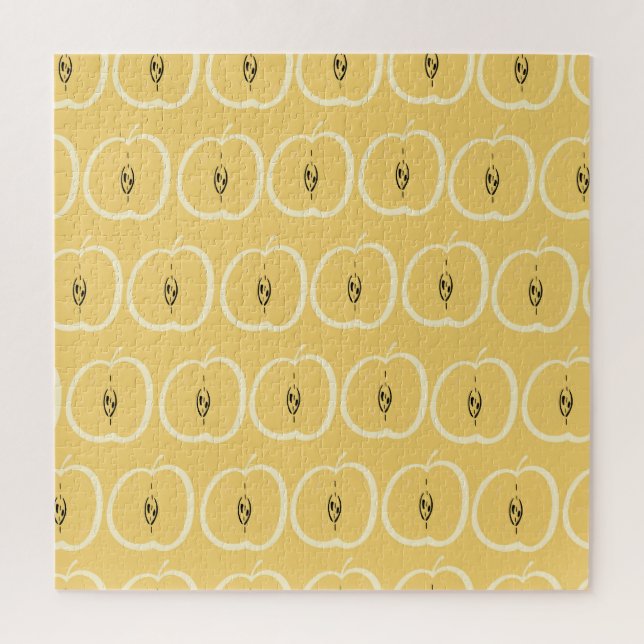 Vintage Apple Pattern: Wallpaper Design. Jigsaw Puzzle (Vertical)