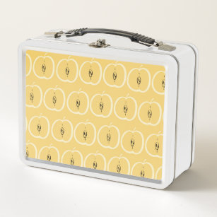 Vintage Apple Pattern: Wallpaper Design. Metal Lunch Box