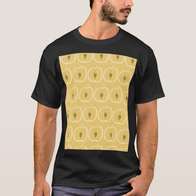 Vintage Apple Pattern: Wallpaper Design. T-Shirt (Front)