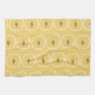 Vintage Apple Pattern: Wallpaper Design. Tea Towel