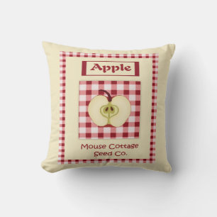 Vintage Apple Seeds Pillow