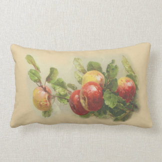 Vintage apples lumbar cushion