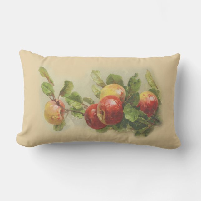 Vintage apples lumbar cushion (Front)