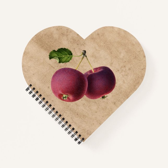Vintage Apples on a Twig Notebook (Front)