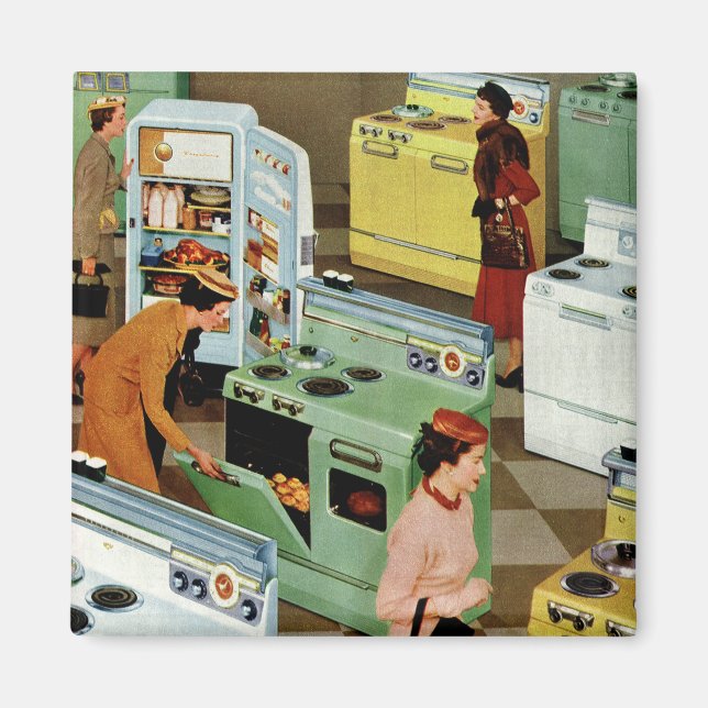 Vintage Appliance Showroom Store Business Retail Magnet (Front)