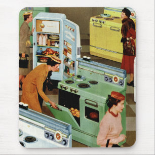 Vintage Appliance Showroom Store Business Retail Mouse Mat