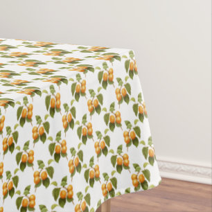Vintage Apricot Fruit Pattern Rectangle Tablecloth